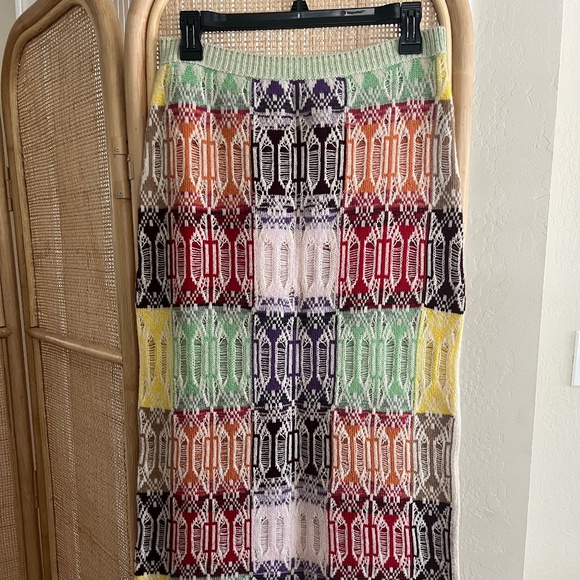 Chloé Neutral Knit Skirt Midi/Maxi